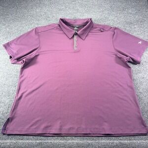 Noel Asmar Mens 3XL Purple Performance Polo Star Logo Equestrian